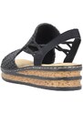 Sandály pro ty dámy, které nedělají kompromisy Rieker 62941-00 černá