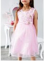By Mini - butik Slavnostní šaty pink BUTTERFLY