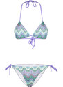 Trendyol Geometric Patterned Triangle Knitwear Regular Bikini Set