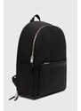 Kožený batoh Lacoste černá barva, velký, hladký