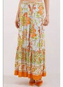 Bigdart 1898 Patterned Long Skirt - Orange