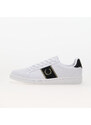 Pánské nízké tenisky FRED PERRY B721 Leather/Branded Webbing White/ Warm Grey