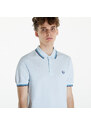 Pánské tričko FRED PERRY Twin Tipped Fred Perry Shirt Light Ice/ Cyber Blue/ Midnight Blue