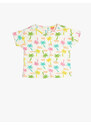 Koton Summer Theme T-Shirt Printed Crew Neck Short Sleeve Cotton