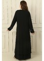 By Saygı Stone Detailní šifonový top Sandy šaty Plus velikost 2 Set