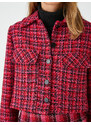 Koton Crop Tweed Jacket