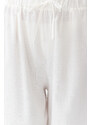 Trendyol Bridal Ecru Woven 100% Cotton Trousers