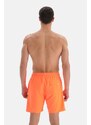 Dagi Neon Orange Plain Medium Swim Shorts