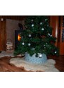 HRADIL Kryt proutěný na stojan, sukýnka k vánočnímu stromku 60x26 pastelová šedá