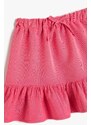 Koton Frilled Elastic Waist Modal Fabric Girls' Mini Skirt