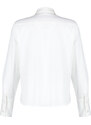 Trendyol White Woven Hand Work Shiny Jewelled Poplin Shirt