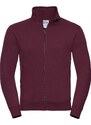 RUSSELL Men's Zip Up Sweatshirt - Authentic R267M 80% Plain Ring-Spun Cotton 20% Polyester (Three-Layer Fabric) 280g