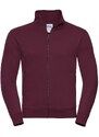 RUSSELL Men's Zip Up Sweatshirt - Authentic R267M 80% Plain Ring-Spun Cotton 20% Polyester (Three-Layer Fabric) 280g