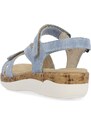 RIEKER Dámské sandály REMONTE R6850-15 modrá