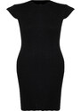 Trendyol Curve Black Ribbed Knitwear Dress