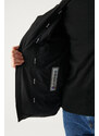 Avva Men's Black Thermal Water Repellent Windproof Puffer Jacket