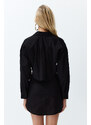 Trendyol Black Woven 100% Cotton Shirt Skirt Set