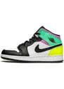 Jordan 1 Mid Pastel Black Toe (GS)