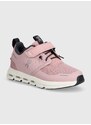Dětské sneakers boty On-running CLOUD PLAY růžová barva