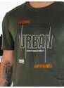 Dstreet Zelené tričko s nápisem Urban