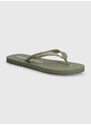 Žabky Calvin Klein Jeans BEACH SANDAL GLOSSY pánské, zelená barva, YM0YM00952