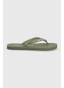 Žabky Calvin Klein Jeans BEACH SANDAL GLOSSY pánské, zelená barva, YM0YM00952