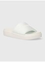 Pantofle Tommy Hilfiger PLATFORM MESH POOL SLIDE dámské, bílá barva, na platformě, FW0FW07828