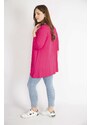 Şans Women Fujiya Plus Size V Neck Capri Sleeve Tunic 65n36342