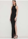 Šaty Elisabetta Franchi černá barva, maxi, AM40B42E2
