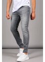 Madmext Gray Lycra Skinny Fit Men's Jeans 6323