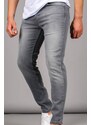 Madmext Gray Lycra Skinny Fit Men's Jeans 6323