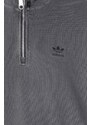Bavlněná mikina adidas Originals dámská, šedá barva, hladká, IT9884