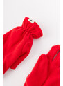 ALTINYILDIZ CLASSICS Men's Red Anti-pilling Warm Water Repellent Fleece Beanie Neck Collar Gloves Set