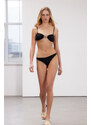 Trendyol Limited Edition Black Plain Strapless Regular Bikini Set with Accessories