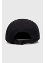 Bavlněná baseballová čepice Norse Projects Twill 5 Panel Cap černá barva, N80.0126.9999