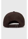 Bavlněná baseballová čepice Norse Projects Felt N Twill Sports Cap hnědá barva, s aplikací, N80.0128.2022