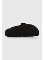 Kožené pantofle Birkenstock Kyoto dámské, černá barva, 1026516