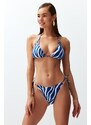 Trendyol Animal Patterned Regular Bikini Bottom with Accessories