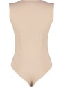 Trendyol Mink V Neck Snap Knitted Bodysuit