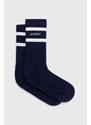 Ponožky Sporty & Rich Serif Logo Socks dámské, tmavomodrá barva, SOAW238NA