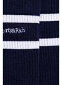 Ponožky Sporty & Rich Serif Logo Socks dámské, tmavomodrá barva, SOAW238NA