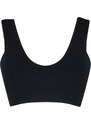 Trendyol Black Seamless/Seamless Support/Shaping Knitted Sports Bra