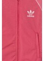 Dětská mikina adidas Originals růžová barva, s aplikací
