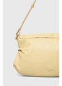 Kožená kabelka Pinko žlutá barva, 102801.A1MI