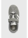 Dětské semišové sneakers boty adidas VL COURT 3.0 EL C šedá barva