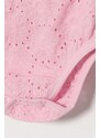 Dětské bavlněné šaty Guess růžová barva, mini