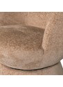 Hoorns Béžové čalouněné otočné křeslo Sufle