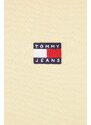 Bavlněná mikina Tommy Jeans dámská, černá barva, s aplikací