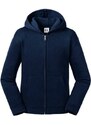 Navy blue children's sweatshirt with hood and zipper Authentic Russell