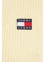 Bavlněný kardigan Tommy Jeans tmavomodrá barva